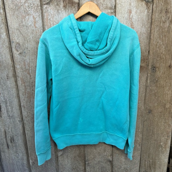 Vintage Polo Ralph Lauren Zip Hoodie Light Blue Mens Size Small Heavyweight - Picture 8 of 15